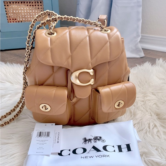 Coach Tabby Backpack Honey Brown - Picture 1 of 16